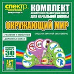 Комплект динамических раздаточных пособий - Окружающий мир (веера). Животные и растения, дорожные знаки. - «globural.ru» - Улан-Удэ