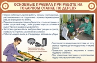 Стенд "Основные правила при работе на токарном станке по дереву" - «globural.ru» - Улан-Удэ