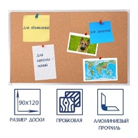Доска пробковая 1200х900 - «globural.ru» - Улан-Удэ