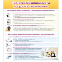 Стенд "Техника безопасности на уроке технологии" - «globural.ru» - Улан-Удэ