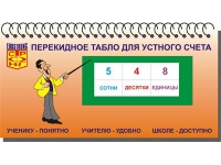 Перекидное табло для устного счета (ламинированное) - «globural.ru» - Улан-Удэ