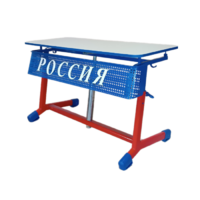 Стол ученический двухместный "Патриот-2о" на газовом лифте (р.гр. № 3-7 и наклоном столешницы) - «globural.ru» - Улан-Удэ