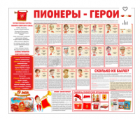 Тематический стенд "Пионеры-герои" - «globural.ru» - Улан-Удэ