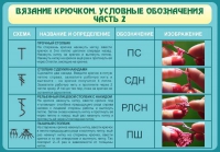 Стенд "Вязание крючком. Условные обозначения. Часть 2" - «globural.ru» - Улан-Удэ